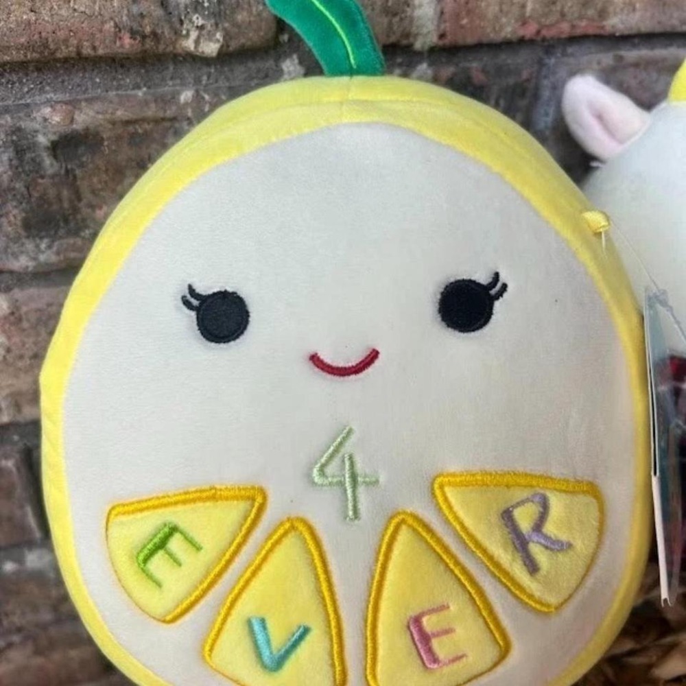 Squishmallows Bestie Squad Leticia the Lemon‎ 7.5in Stuffed Soft Plush Gift NWT